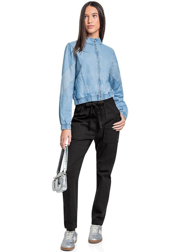 Gloss - Calça Juvenil para Menina em Sarja Preto 3