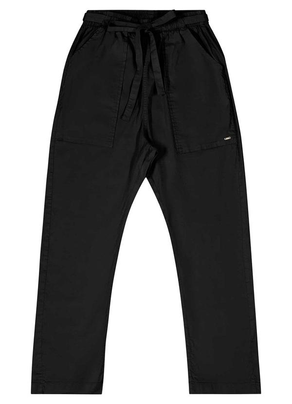 Gloss - Calça Juvenil para Menina em Sarja Preto 5