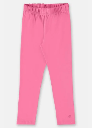 Up Baby - Calça Legging Básica em Cotton Rosa - UP BABY