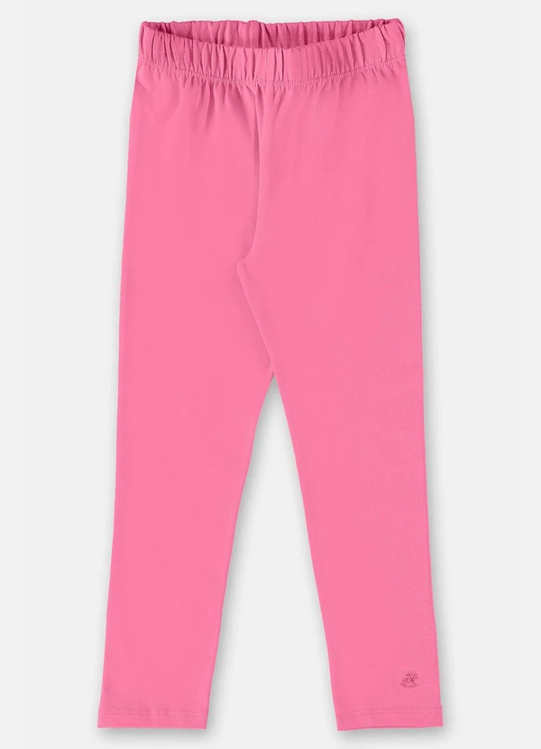 Up Baby - Calça Legging Básica em Cotton Rosa