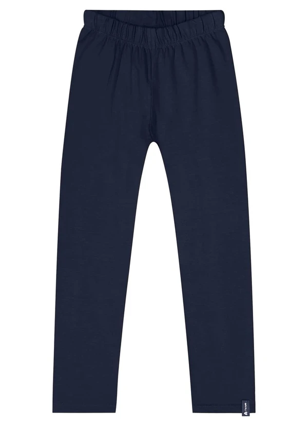 Quimby - Calça Legging Básica Menina Azul