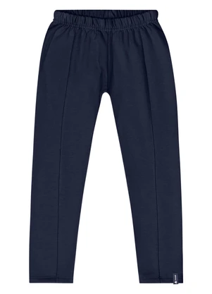 Quimby - Calça Legging Básica Menina Azul - QUIMBY