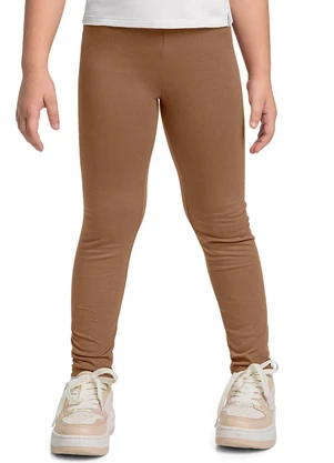 Quimby - Calça Legging Básica Menina Marrom - QUIMBY