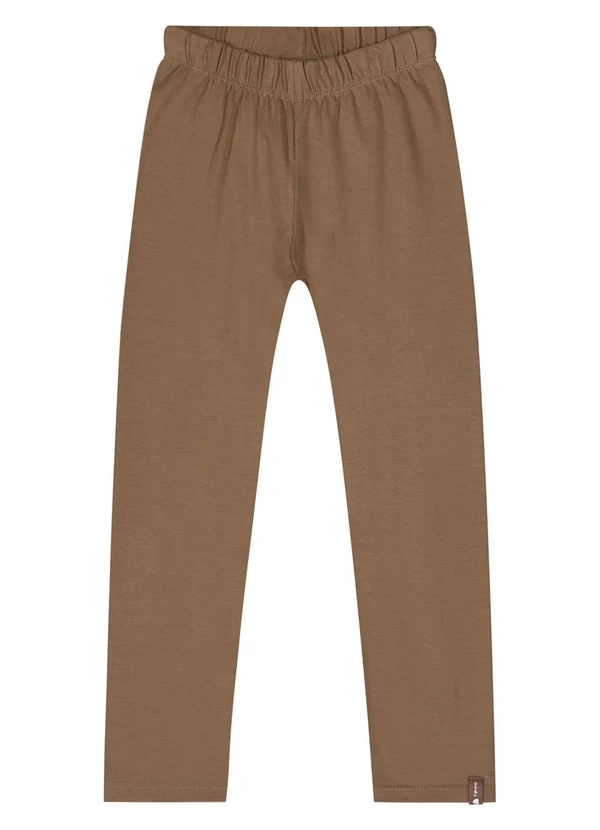 Quimby - Calça Legging Básica Menina Marrom 3