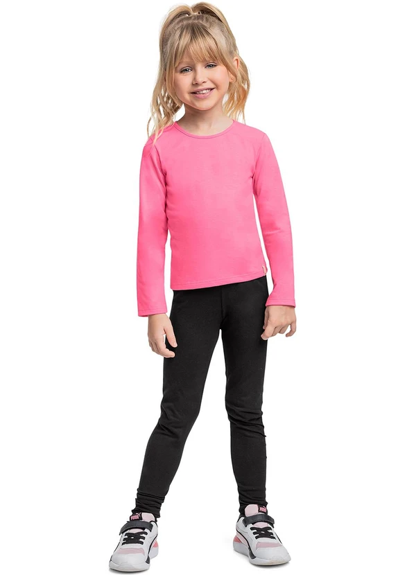 Quimby - Calça Legging Básica Menina Preto 2