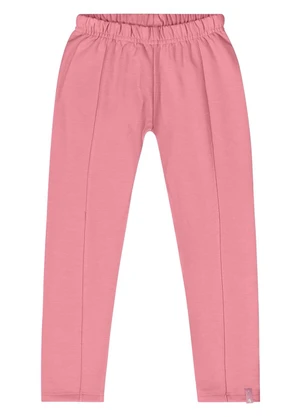 Quimby - Calça Legging Básica Menina Rosa - QUIMBY