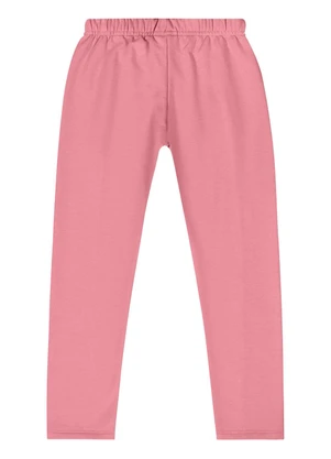 Quimby - Calça Legging Básica Menina Rosa - QUIMBY
