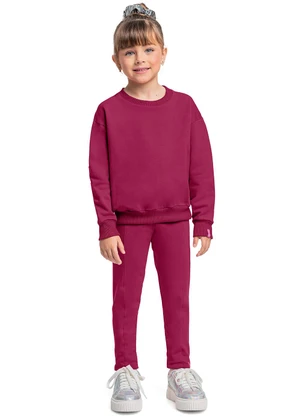 Quimby - Calça Legging Básica Menina Rosa - QUIMBY