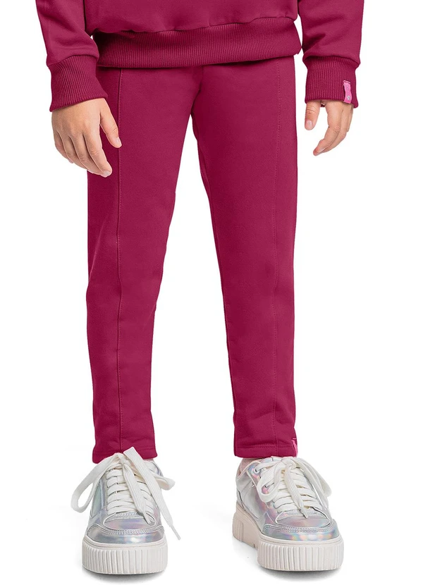 Quimby - Calça Legging Básica Menina Rosa