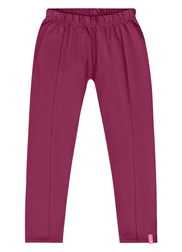 Quimby - Calça Legging Básica Menina Rosa 3