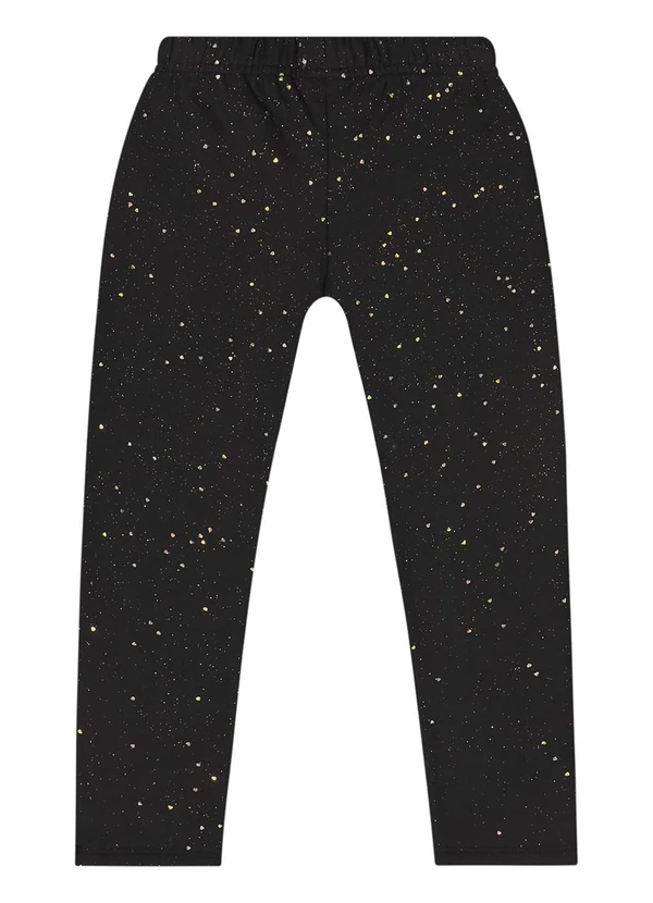 Quimby - Calça Legging com Glitter Preto 6