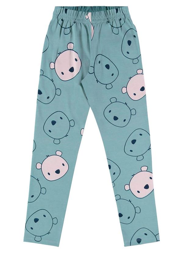 Bee Loop - Calça Legging em Cotton Infantil Azul