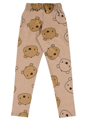 Bee Loop - Calça Legging em Cotton Marrom - BEE LOOP