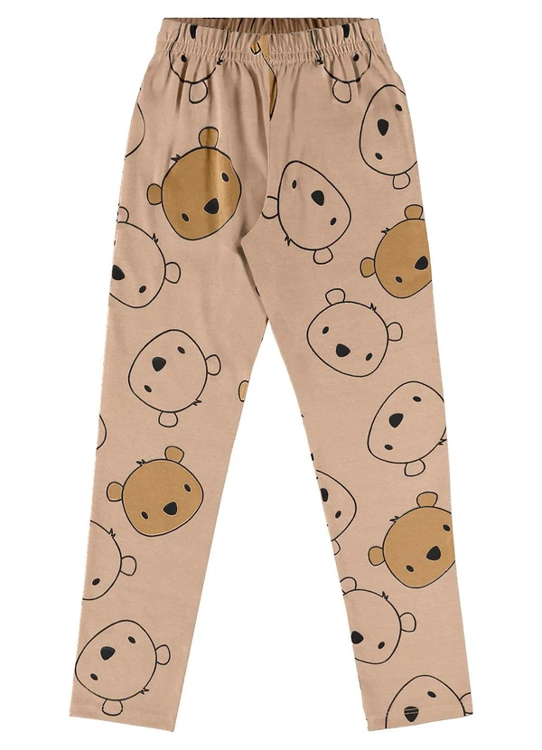 Bee Loop - Calça Legging em Cotton Marrom