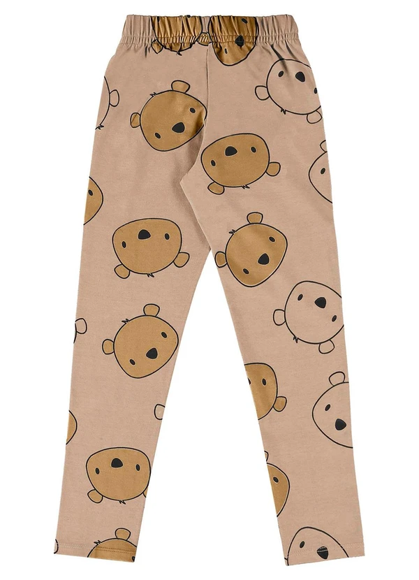 Bee Loop - Calça Legging em Cotton Marrom 2