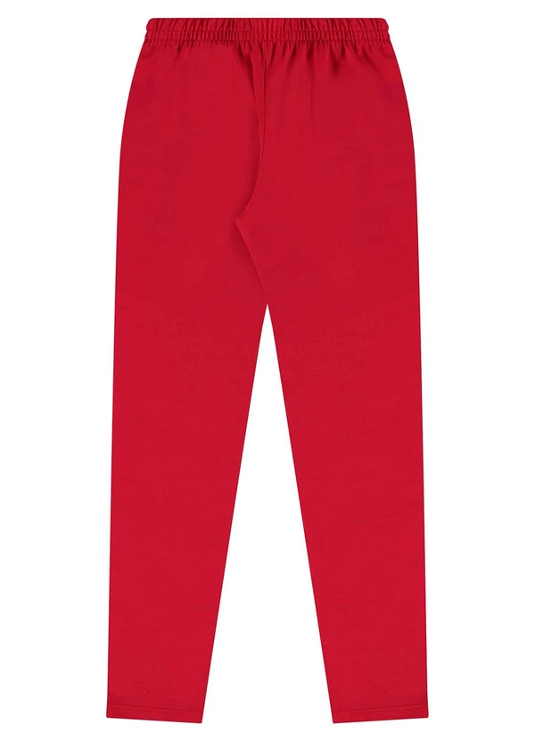 Bee Loop - Calça Legging em Cotton Vermelho 2