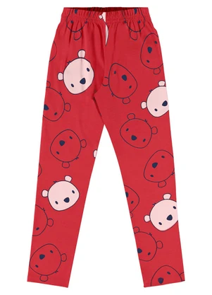 Bee Loop - Calça Legging em Cotton Vermelho - BEE LOOP