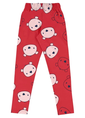 Bee Loop - Calça Legging em Cotton Vermelho - BEE LOOP