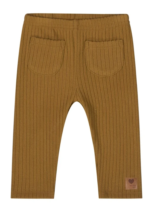 Quimby - Calça Legging para Bebê Menina Marrom 6