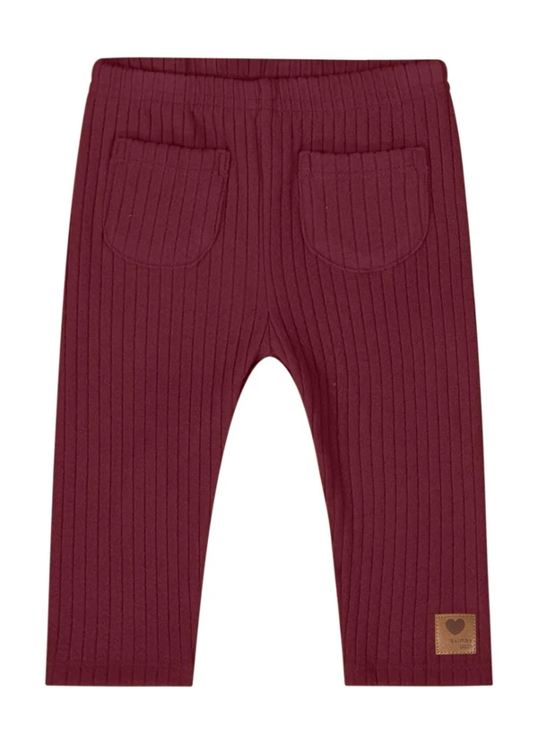 Quimby - Calça Legging para Bebê Menina Marrom