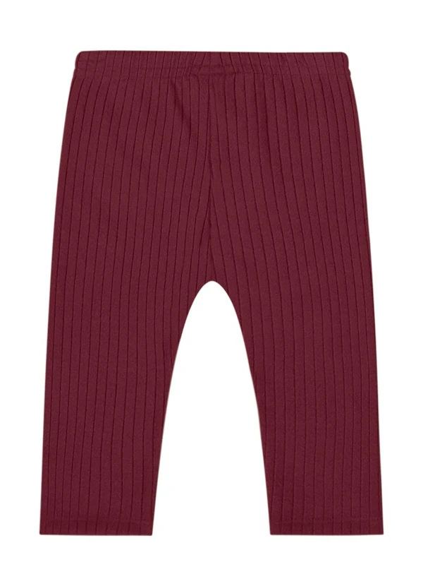 Quimby - Calça Legging para Bebê Menina Marrom 2