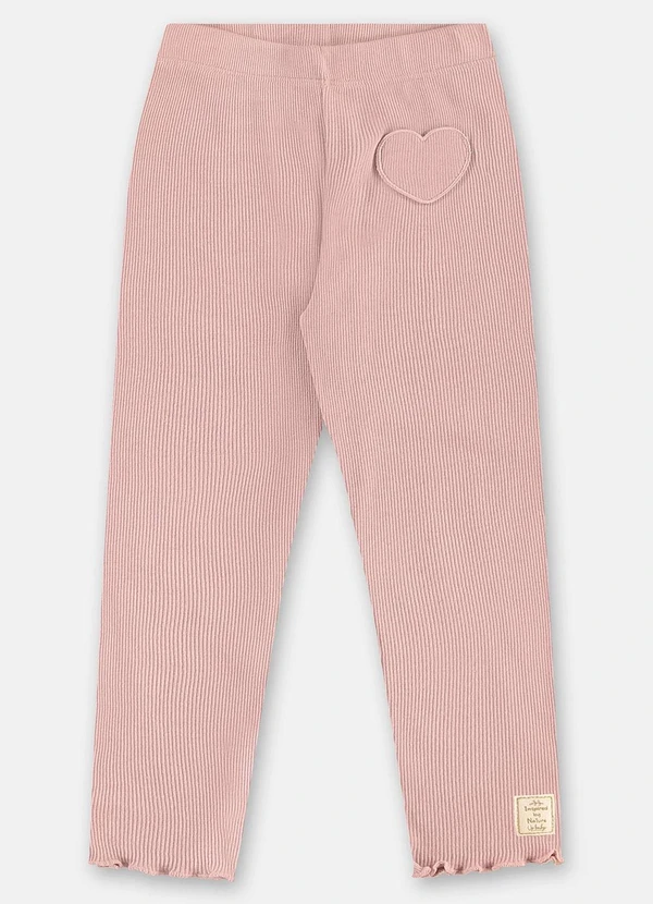 Up Baby - Calça Legging para em Ribana Rosa