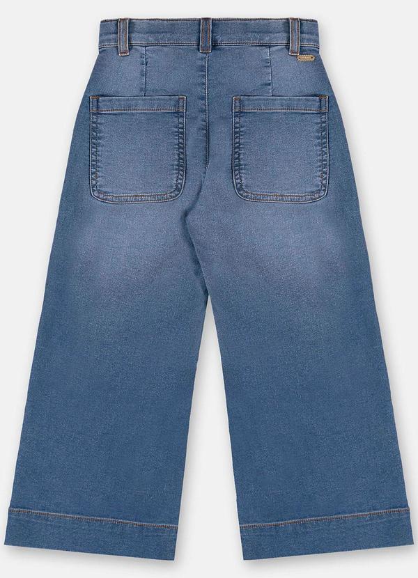 Up Baby - Calça Menina em Jeans com Elastano Azul 4