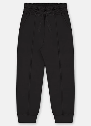 Up Baby - Calça Menina Molecotton Preto - UP BABY