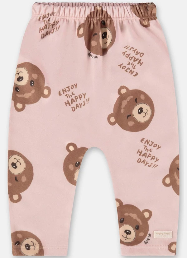 Up Baby - Calça Saruel para Bebê Menina Rosa 3