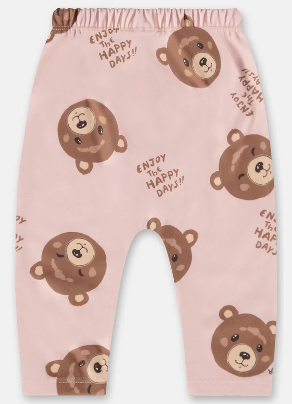 Up Baby - Calça Saruel para Bebê Menina Rosa 4