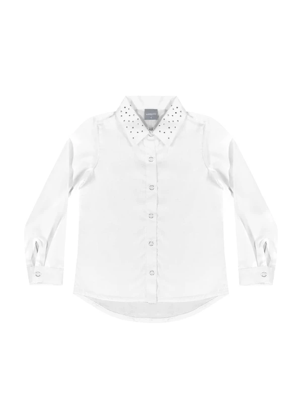 Quimby - Camisa Manga Longa para Menina Branco 3