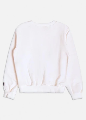 Momi - Casaco com Orelhinhas de Moletom Off White - MOMI