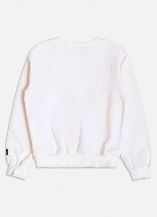 Momi - Casaco com Orelhinhas de Moletom Off White 2