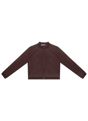 Minty - Casaco Feminino Material Sintético Marrom - MINTY