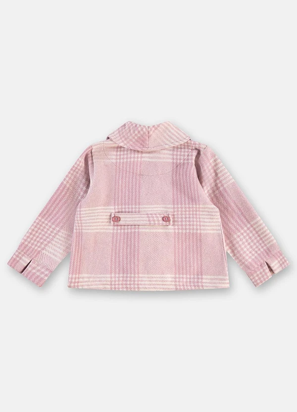 Up Baby - Casaco Menina Xadrez Rosa 4