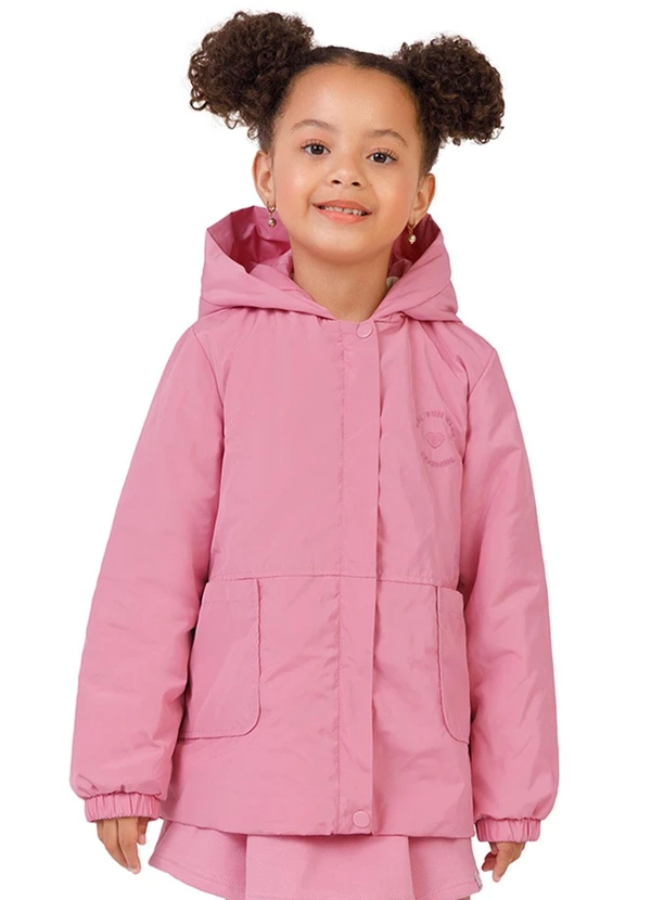 Malwee Kids - Jaqueta Alongada Charming Rosa