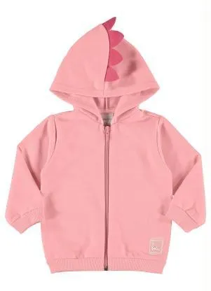 Quimby - Jaqueta Básica Bebê Moletom Rosa - QUIMBY