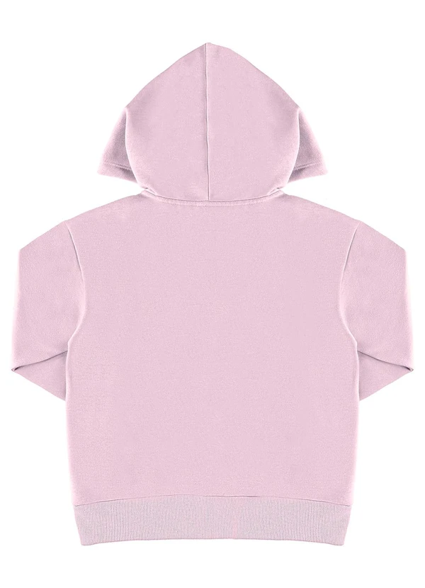 Gloss - Jaqueta Básica em Moletom Juvenil Rosa 2