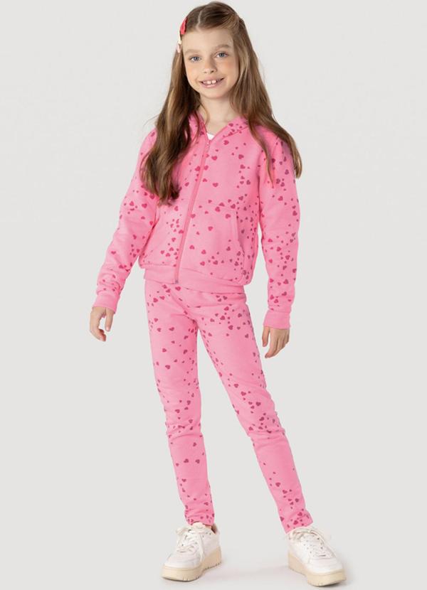 Brandili - Jaqueta Básica Infantil Menina Rosa