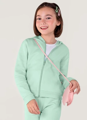 Brandili - Jaqueta Básica Infantil Menina Verde - BRANDILI