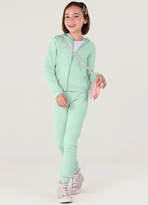 Brandili - Jaqueta Básica Infantil Menina Verde - BRANDILI