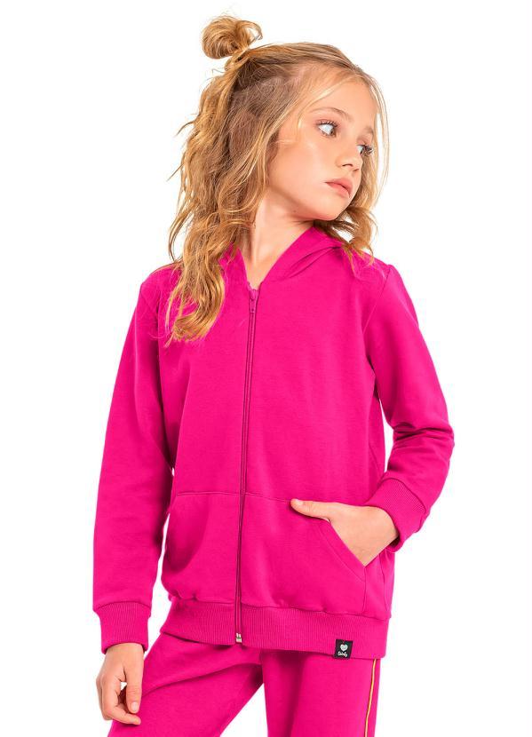 Quimby - Jaqueta Básica Menina Infantil Rosa