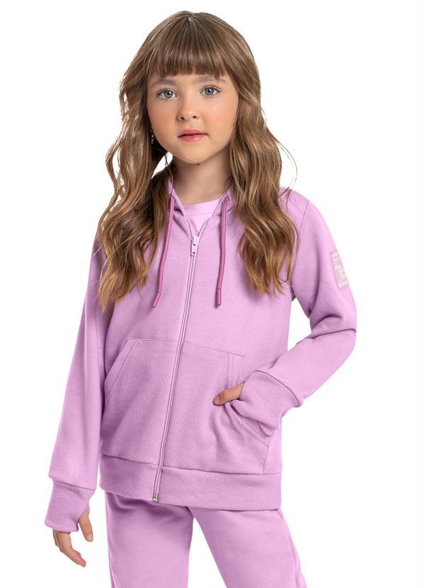 Quimby - Jaqueta Básica Unissex Infantil Roxo 1
