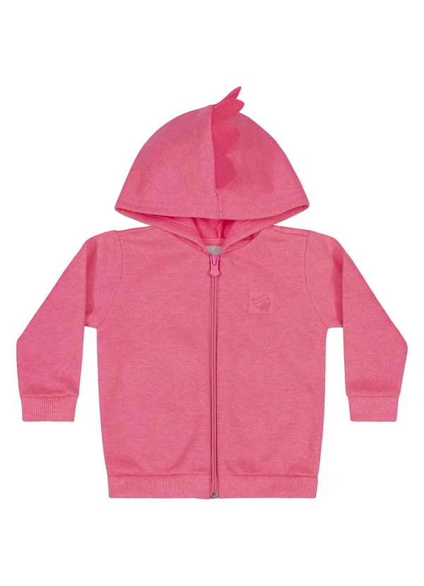 Quimby - Jaqueta Básica Unissex para Bebê Rosa