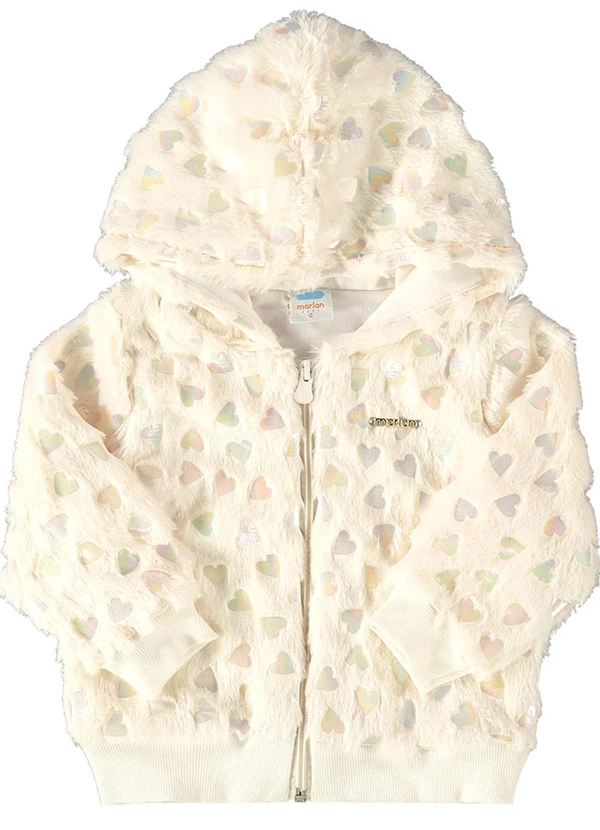 Marlan - Jaqueta Bebê Pelo Coração Furtacor Baby Bege