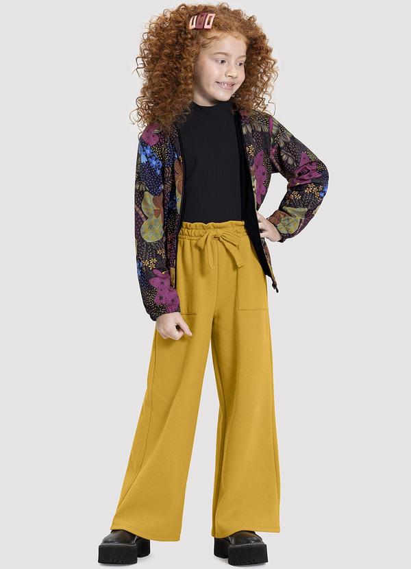 Alakazoo - Jaqueta Bomber Infantil Menina em Politel Estampada 2