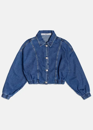 I Am - Jaqueta Bomber Jeans Azul - I AM