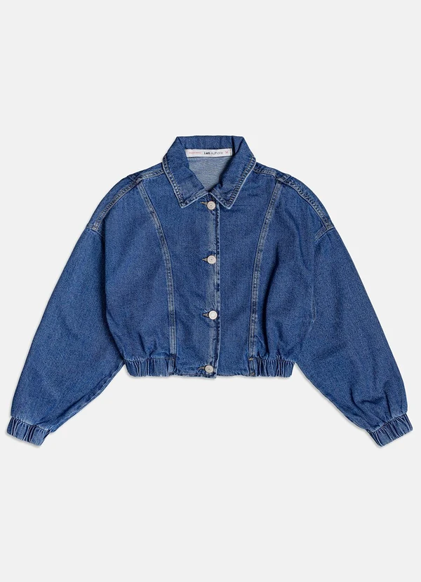 I Am - Jaqueta Bomber Jeans Azul