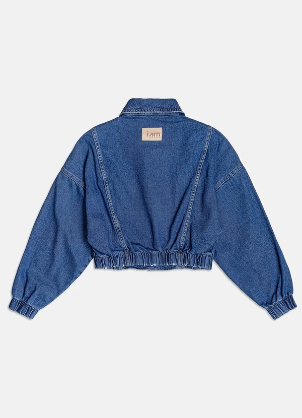 I Am - Jaqueta Bomber Jeans Azul 2