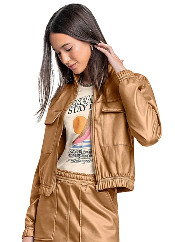 Gloss - Jaqueta Bomber Juvenil Marrom